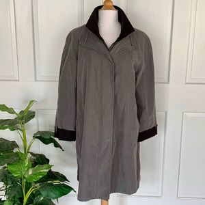 Gallery Faux Suede Overcoat